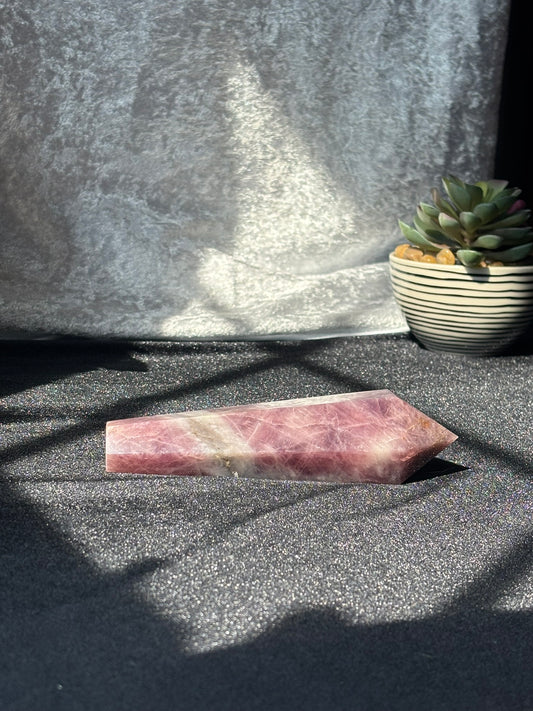 Lavender Rose Quartz Wand