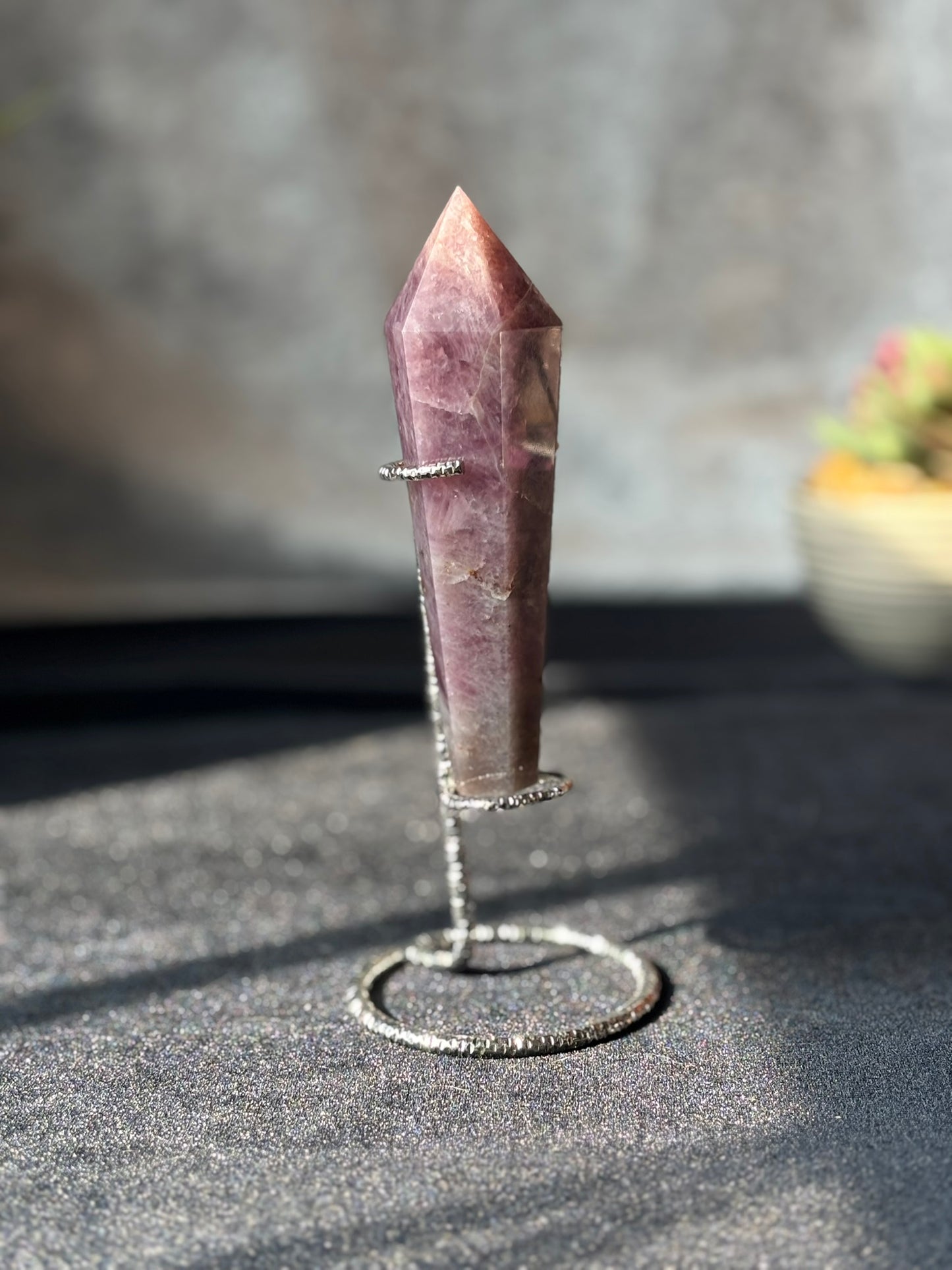 Lavender Rose Quartz Wand