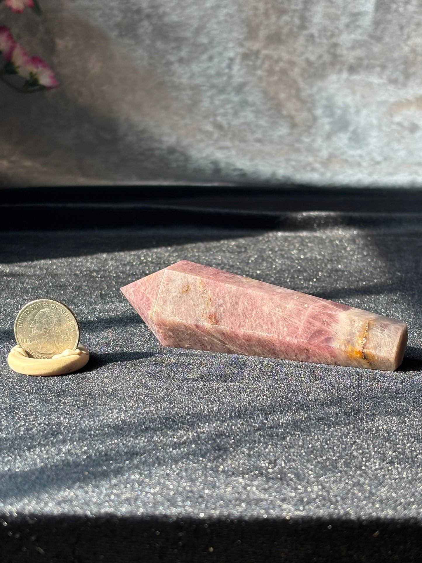 Lavender Rose Quartz Wand