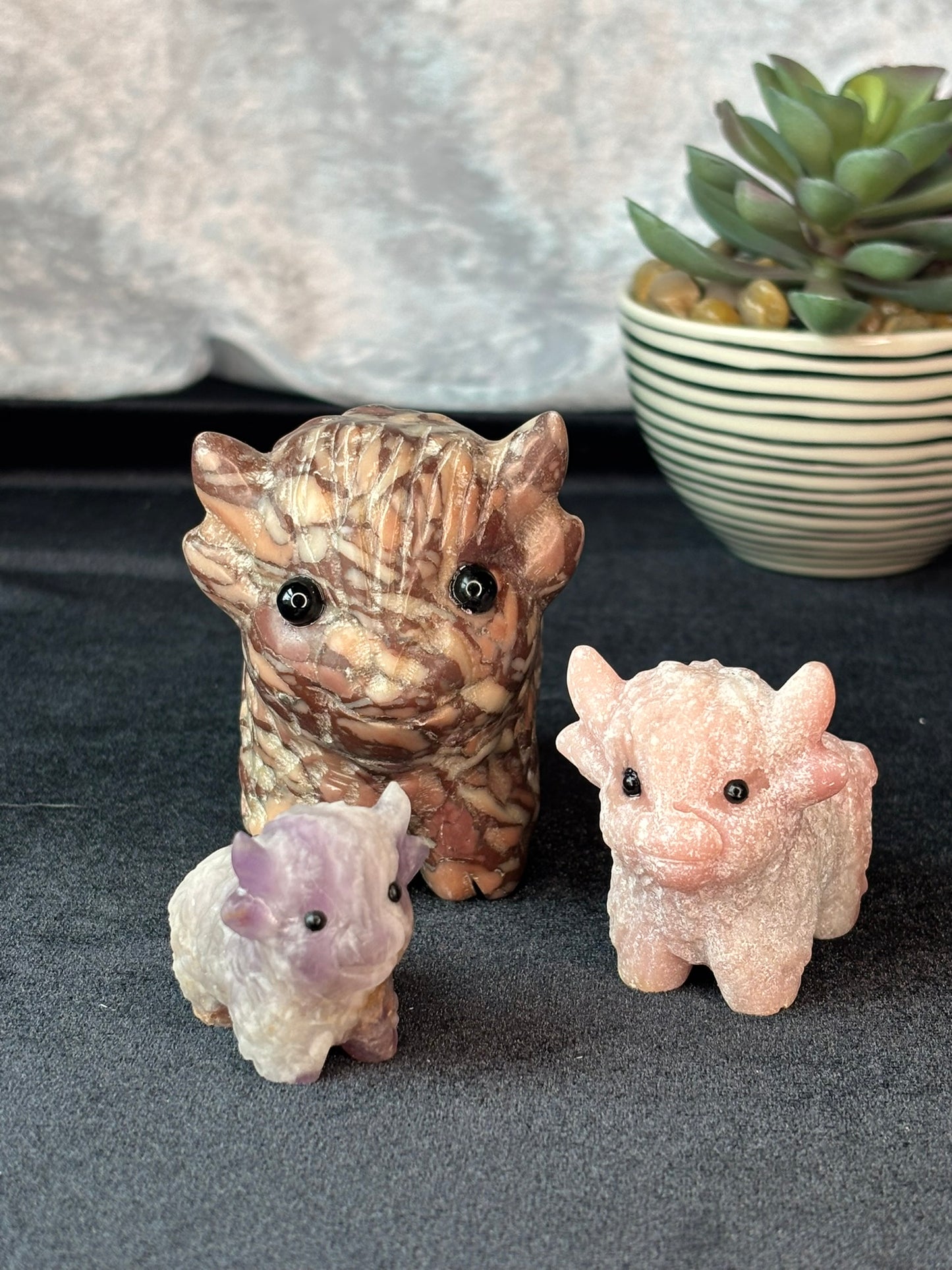 Chocolate Calcite Highland Cow