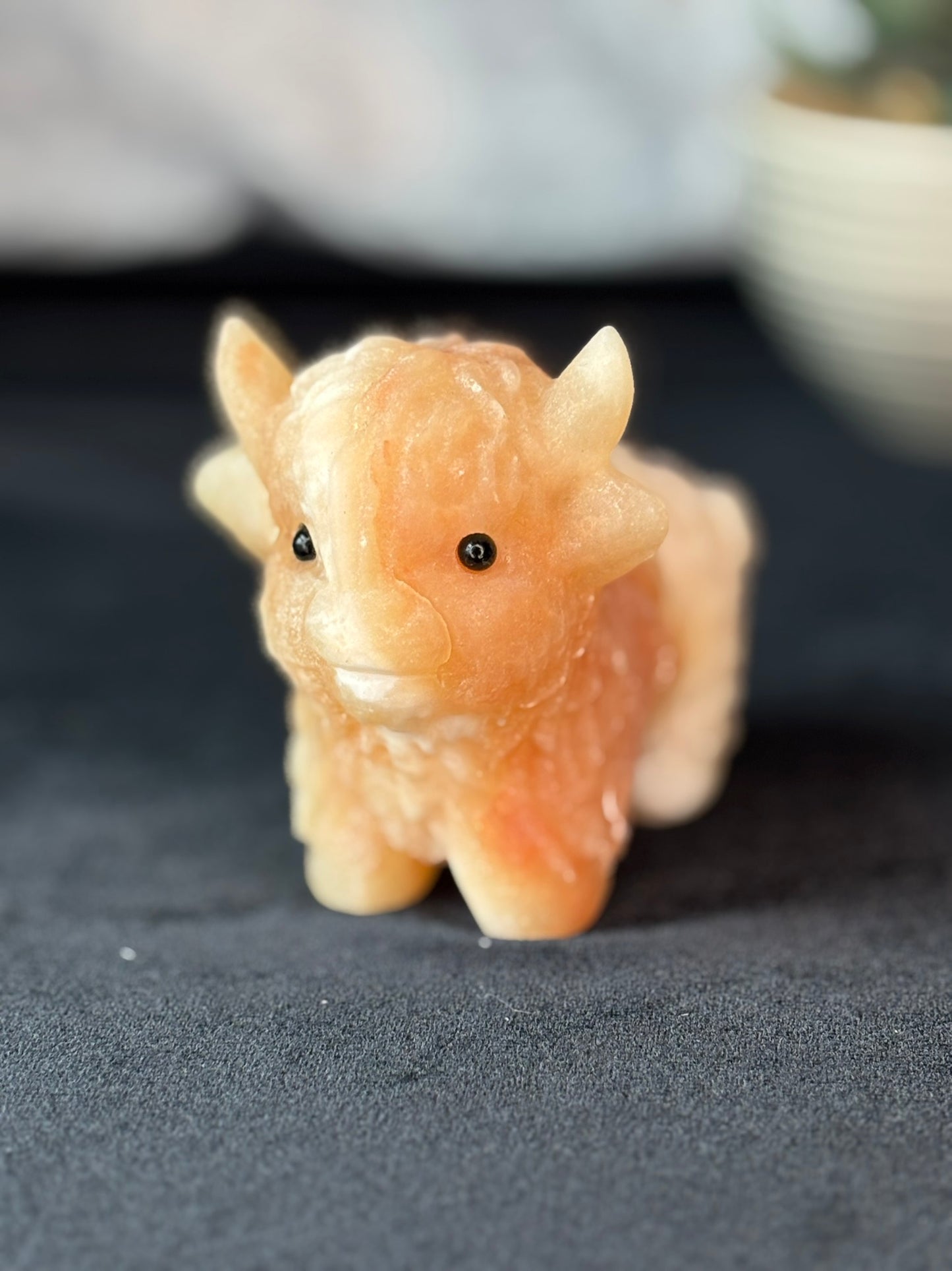 Orange Calcite Highland Cow