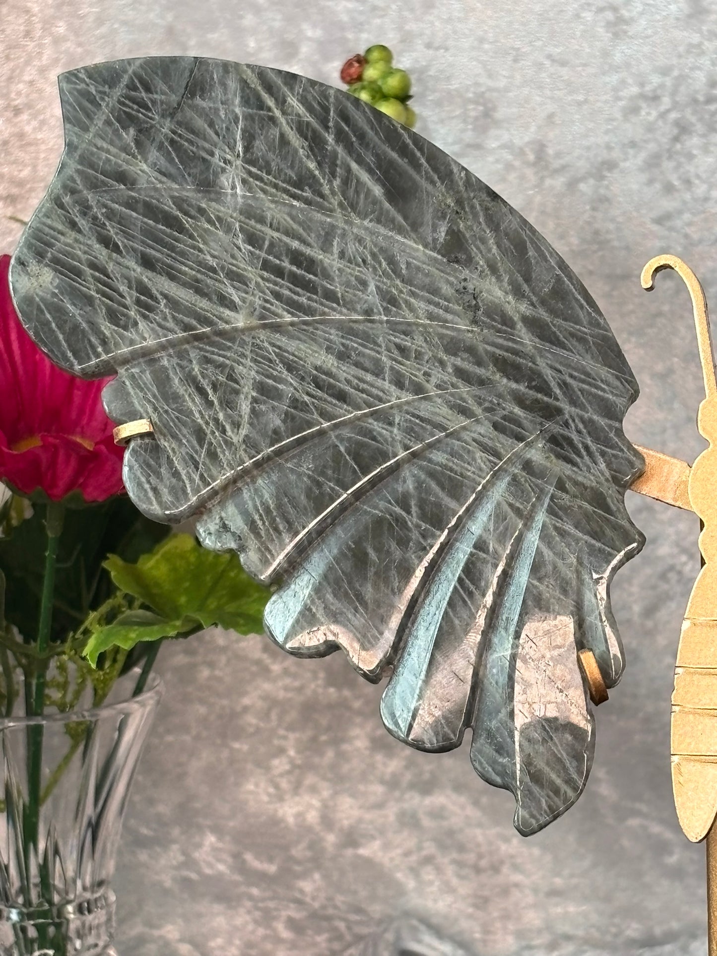 Purple Flash Labradorite Wings