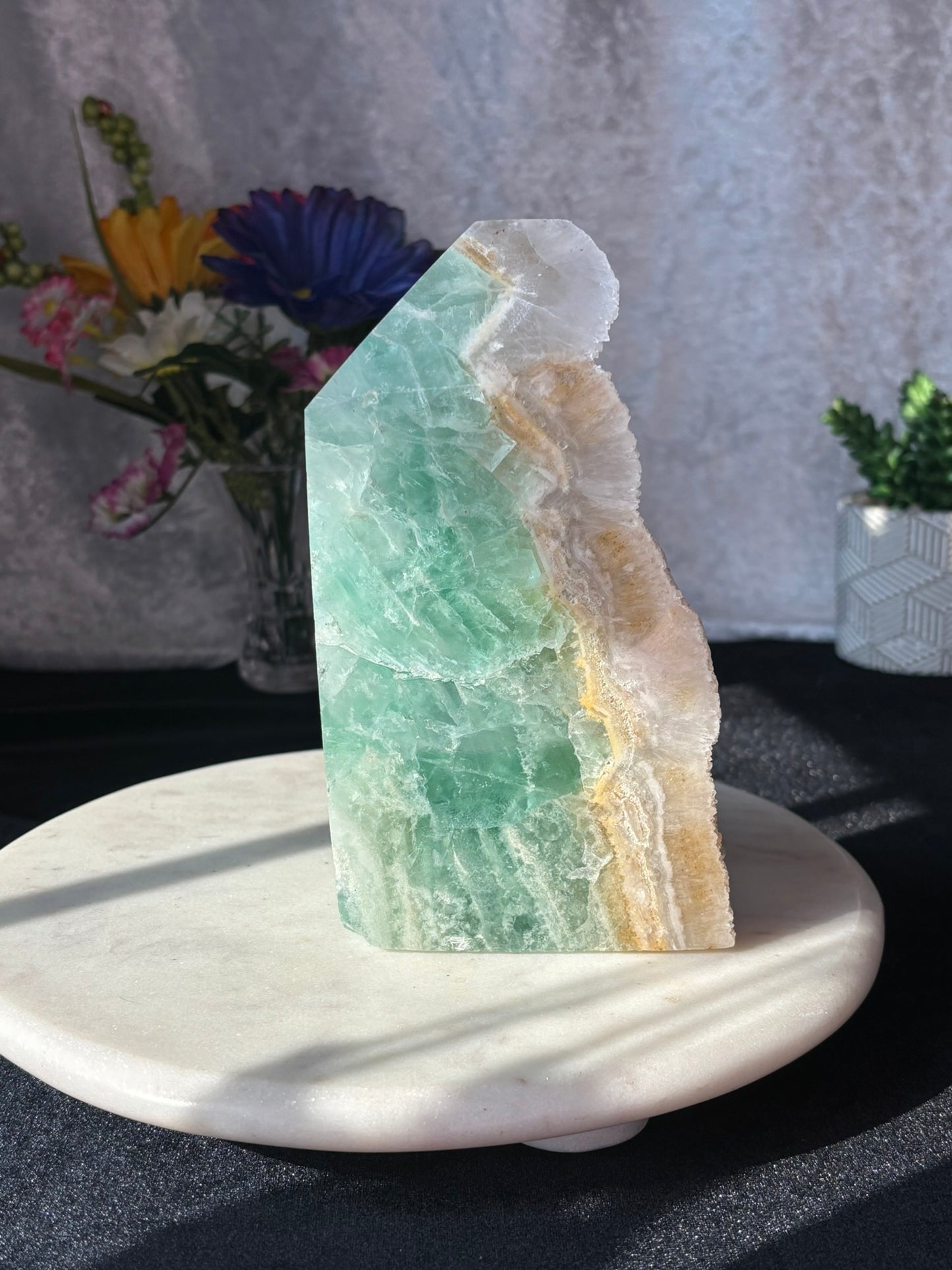Baja Fluorite Chunky Fluorite Tower
